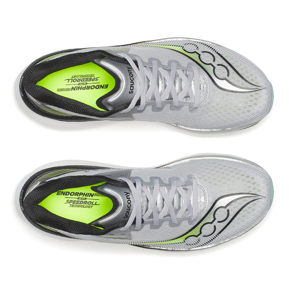 Saucony Men's Endorphin Azura - BlackToe Running#colour_silver-black