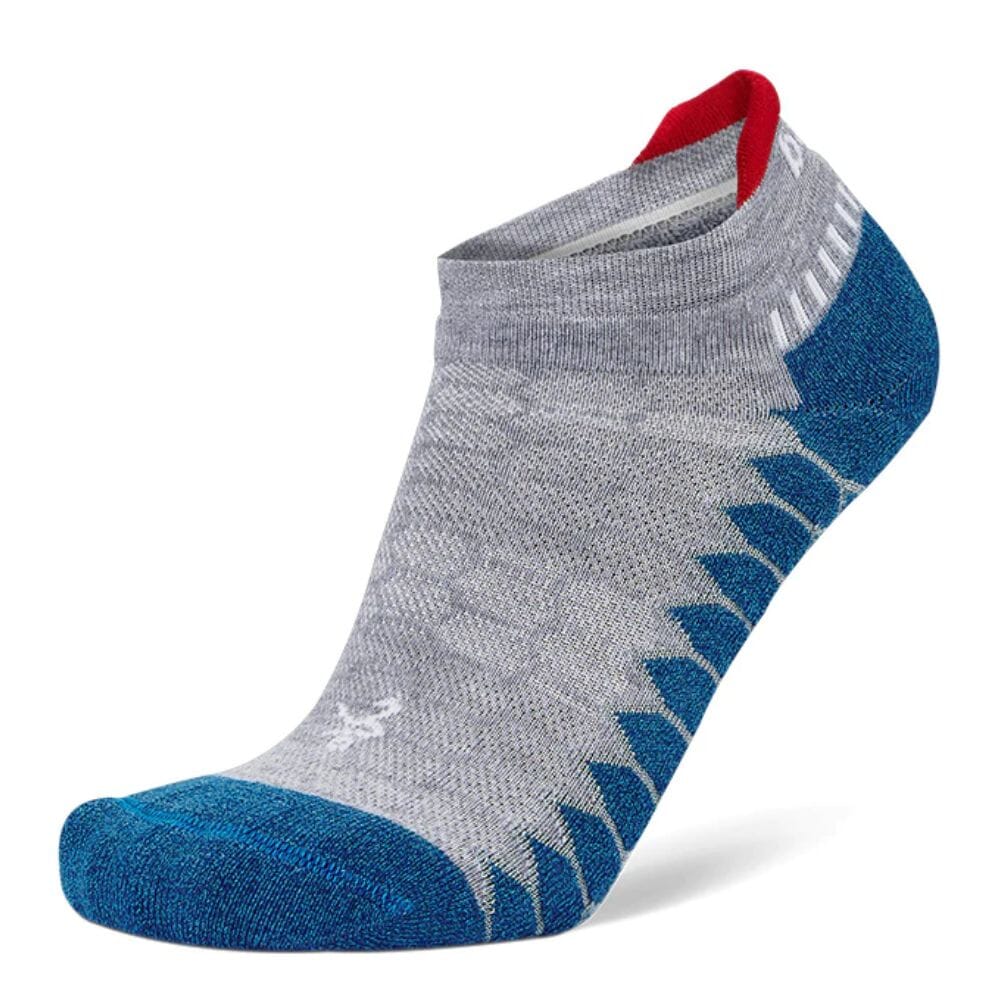 Balega Silver Mid-High Cushion No-Show Tab Socks - BlackToe Running