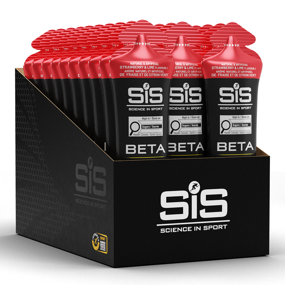 SiS Beta Fuel Gel Pack of 30 - BlackToe Running#flavour_strawberry-lime