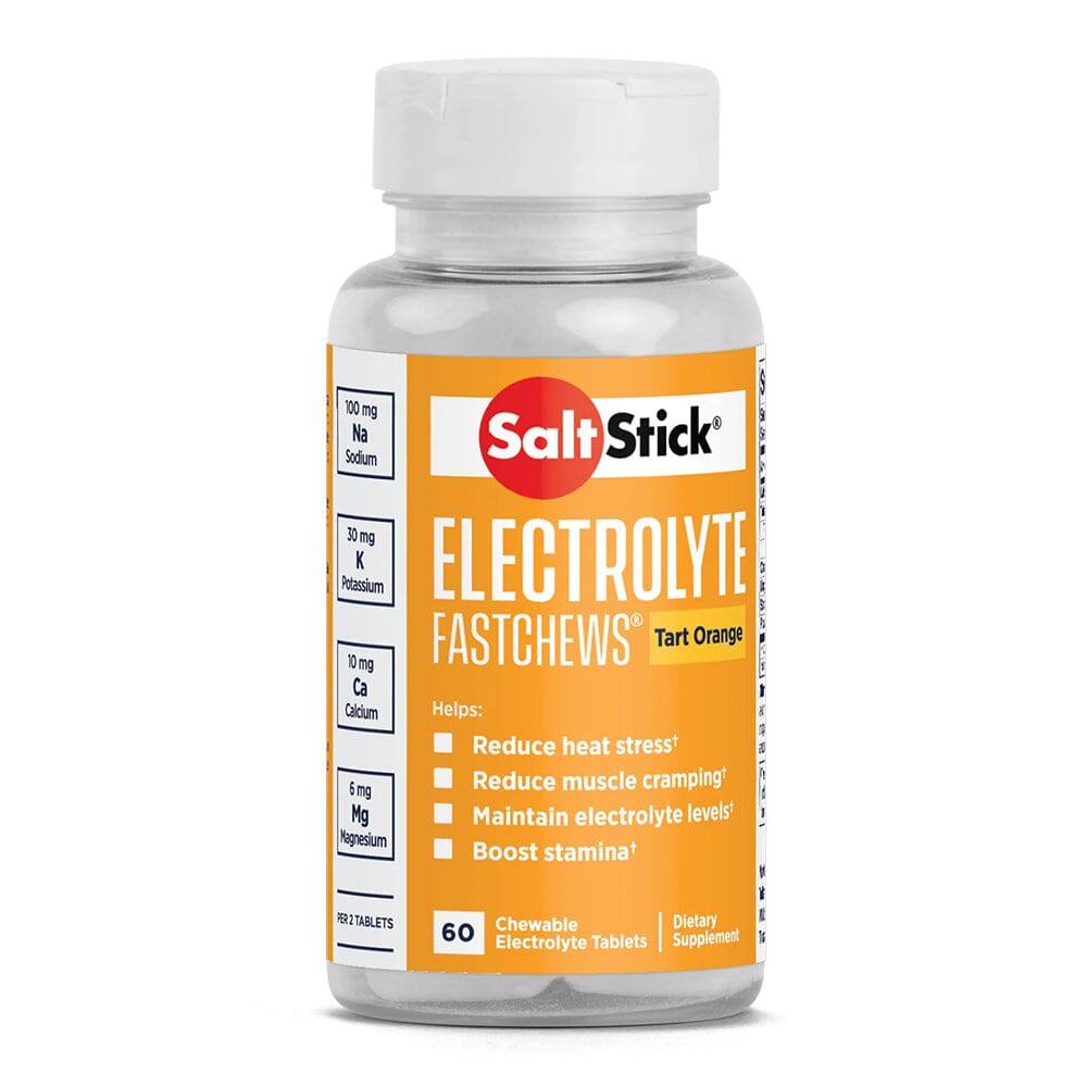 SaltStick FastChews 60-Tab Bottle - BlackToe Running#flavour_tart-orange