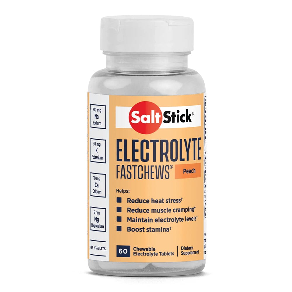 SaltStick FastChews 60-Tab Bottle - BlackToe Running#flavour_perfectly-peach