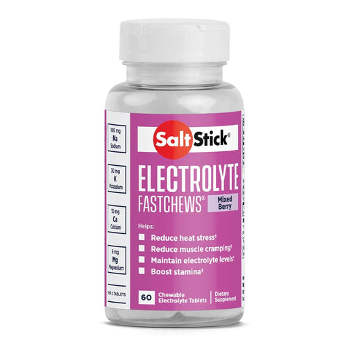 SaltStick FastChews 60-Tab Bottle - BlackToe Running#flavour_mixed-berry