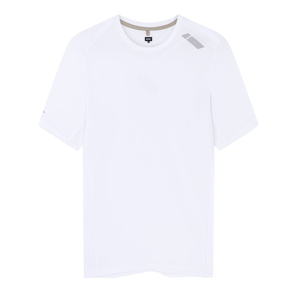 Soar Men's Eco Tech T - BlackToe Running#colour_white
