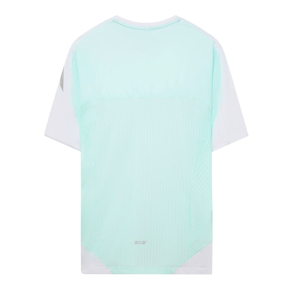 Soar Men's SS Hot Weather T - BlackToe Running#colour_white-green