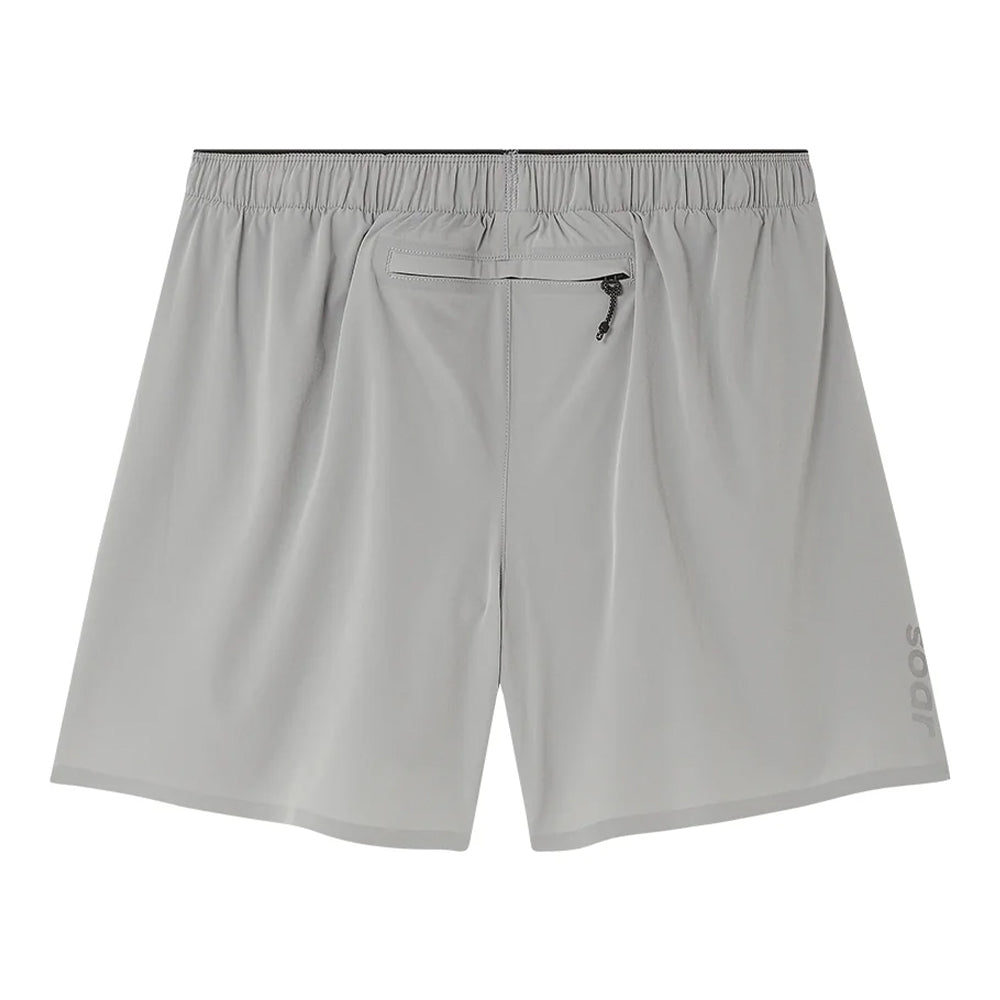 Soar Men's Run Shorts - BlackToe Running#colour_silver