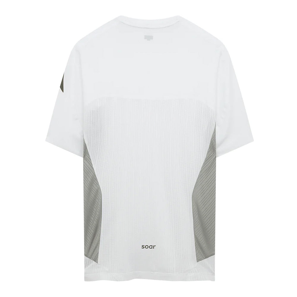 Soar Men's SS Hot Weather T - BlackToe Running#colour_white-silver-grey