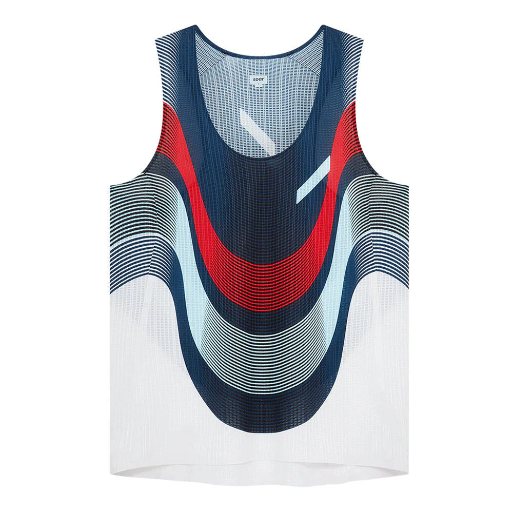 Soar Women's Race Vest - BlackToe Running#colour_navy-red-white