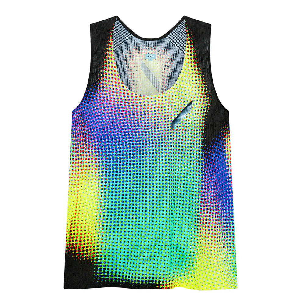 Soar Women's Race Vest - BlackToe Running#colour_tropical-dot