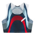 Soar Women's Crop Race Vest - BlackToe Running#colour_navy-red-white
