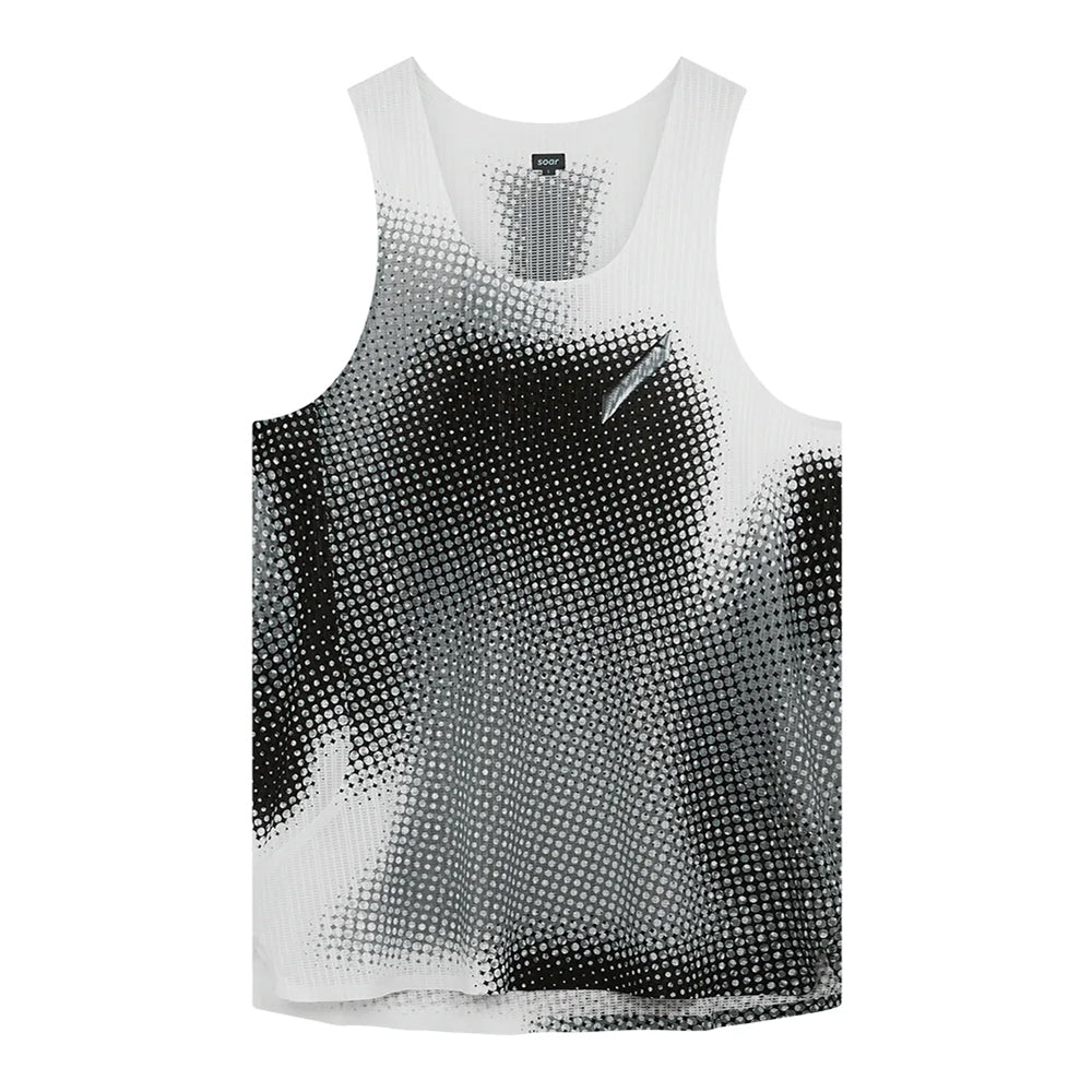 Soar Men's Race Vest - BlackToe Running#colour_black-white-dot