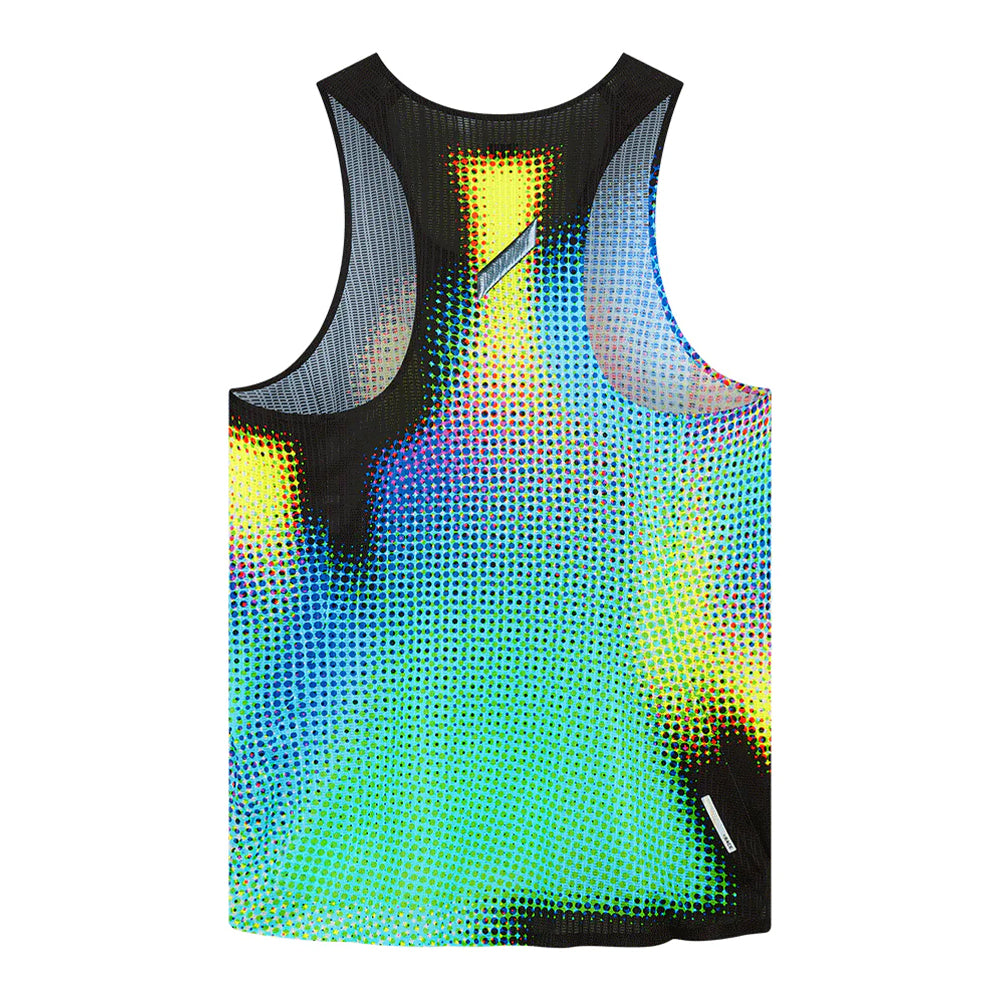 Soar Men's Race Vest - BlackToe Running#colour_tropical-dot