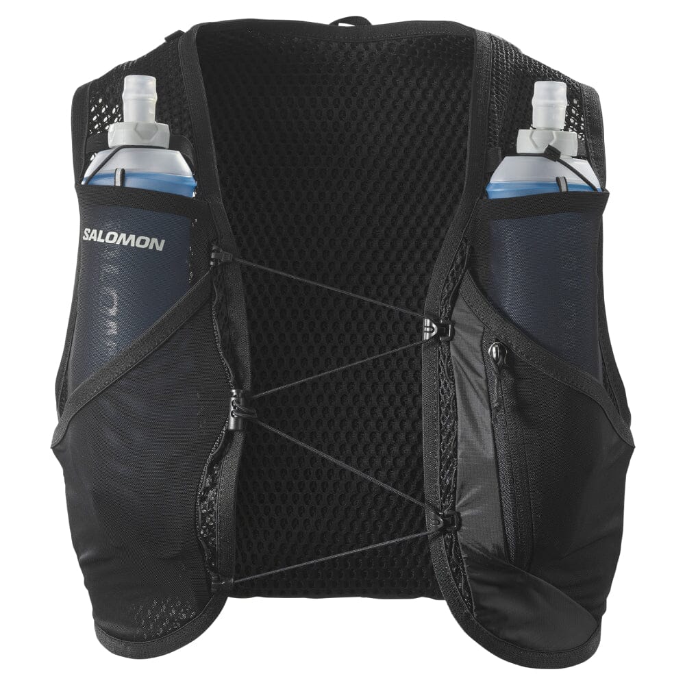 Salomon Active Skin 8 Set - BlackToe Running#colour_black-metal