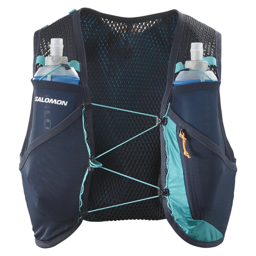 Salomon Active Skin 4 Set - BlackToe Running#colour_tahitian-tide-carbon