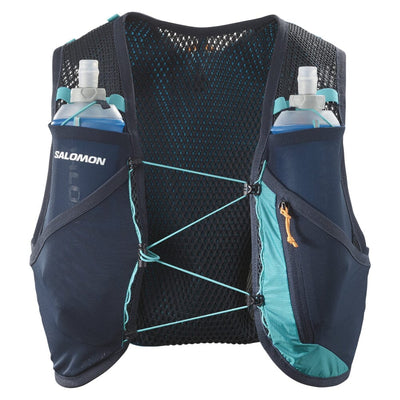 Salomon Active Skin 4 Set - BlackToe Running#colour_tahitian-tide-carbon