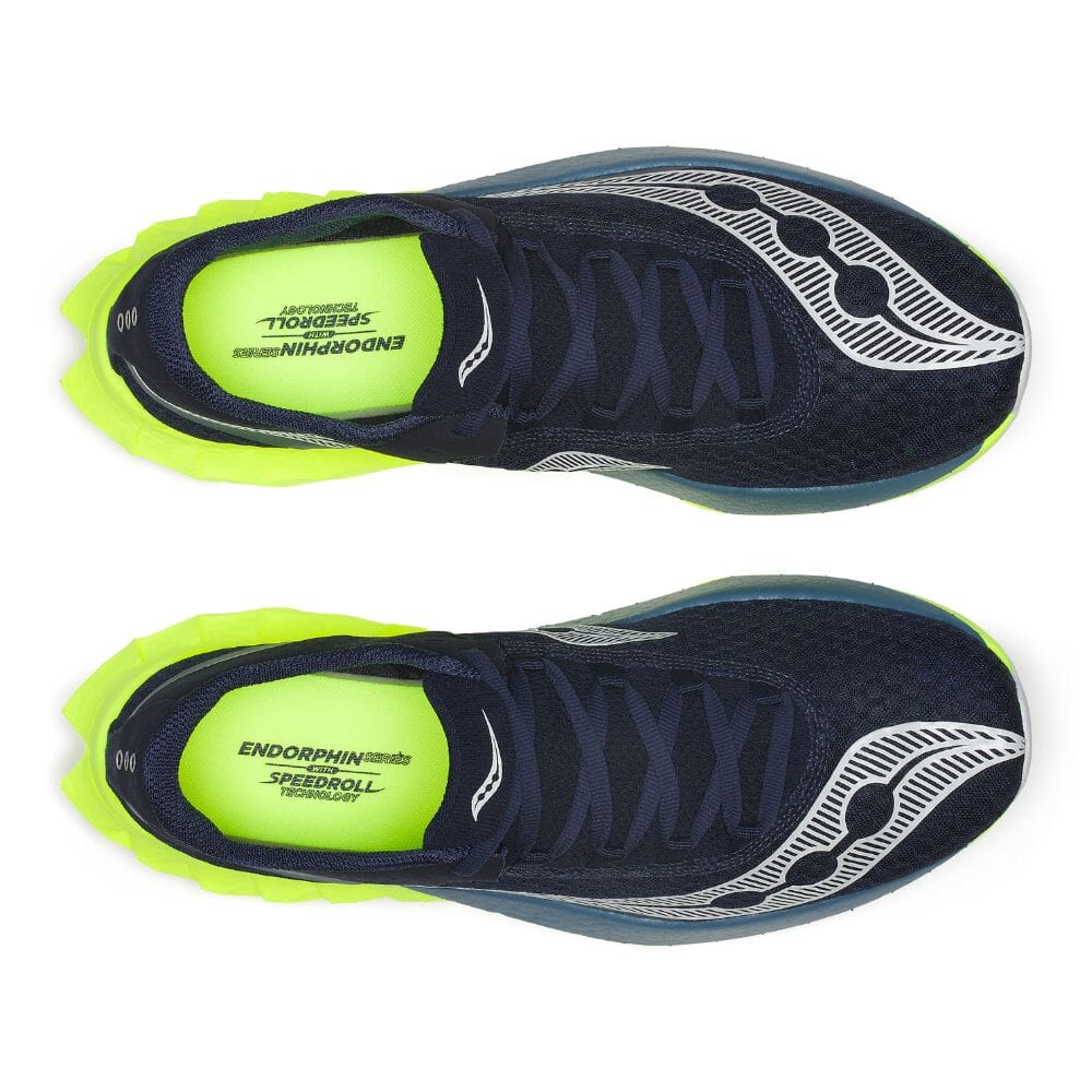 Saucony Men's Endorphin Pro 4 - BlackToe Running#colour_navy-citron