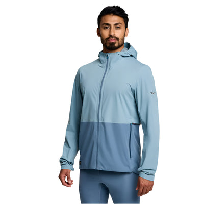 Saucony Men's Runshield Jacket - BlackToe Running#colour_smog
