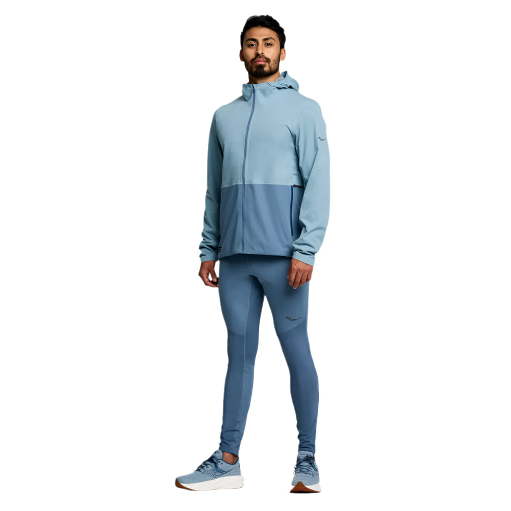 Saucony Men's Runshield Jacket - BlackToe Running#colour_smog