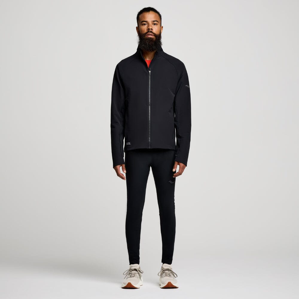 Saucony Men's Triumph Jacket - BlackToe Running#colour_black