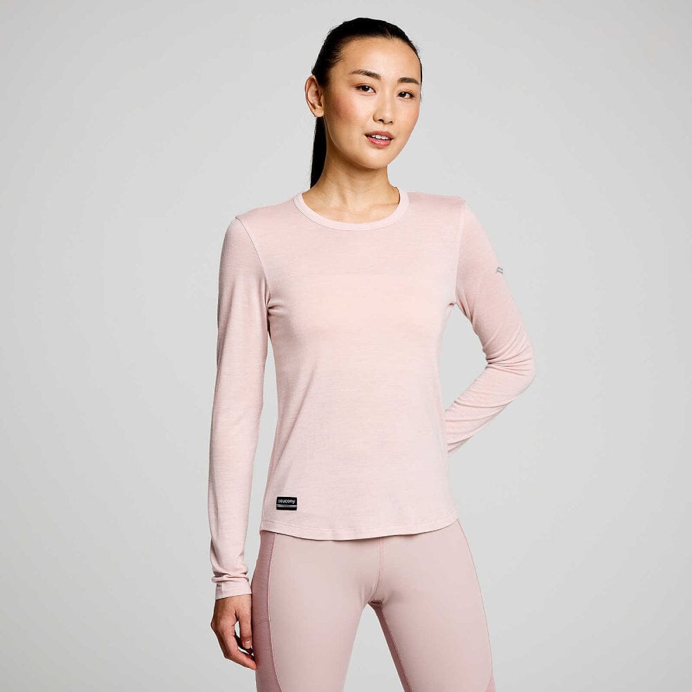 Saucony Women's Peregrine Merino Long Sleeve - BlackToe Running