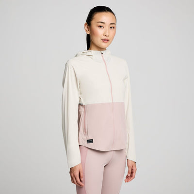 Saucony Women's Runshield Jacket - BlackToe Running#colour_linen