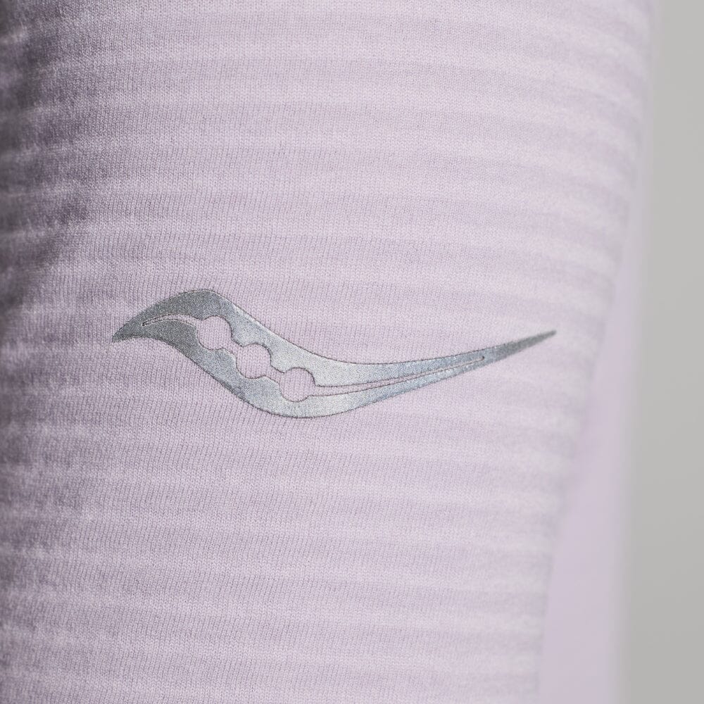 Saucony Women's Triumph 3D 1/2 Zip - BlackToe Running#colour_mauve-heather