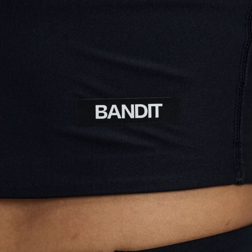 Bandit Running Women's Adapto Scoopneck Distance Tank - BlackToe Running#colour_black