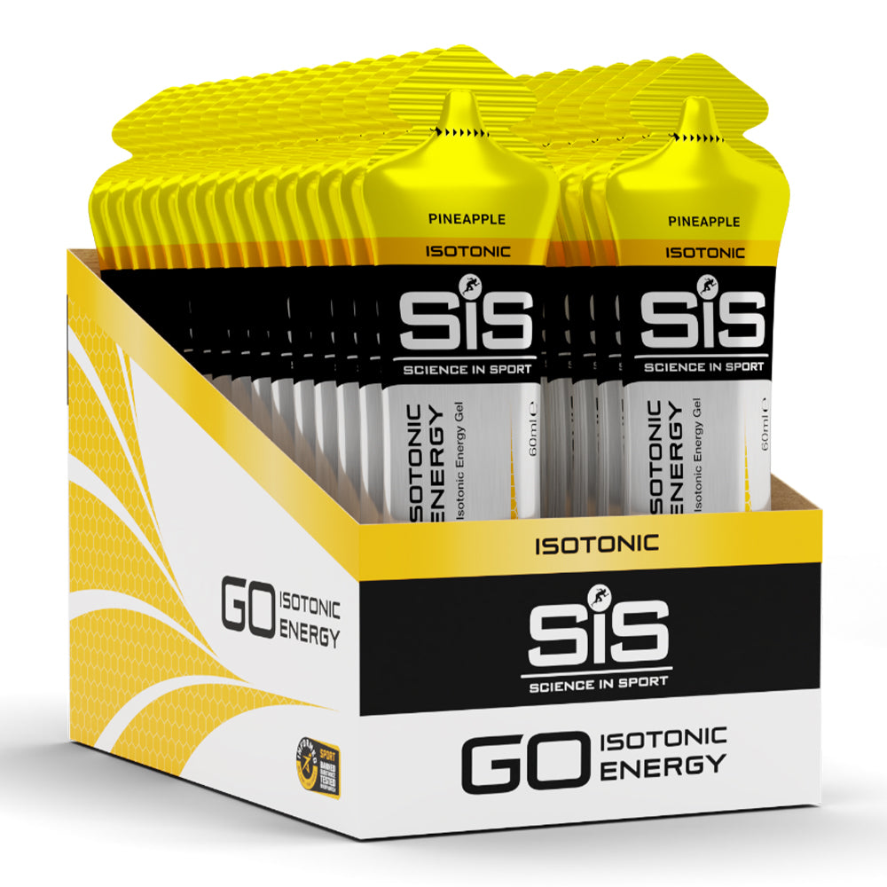 SiS Go Isotonic Energy Gel Box of 30 - BlackToe Running#flavour_pineapple