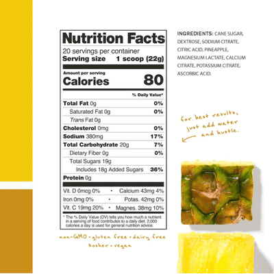 Skratch Labs Sport Hydration Drink Mix - BlackToe Running#flavour_pineapple