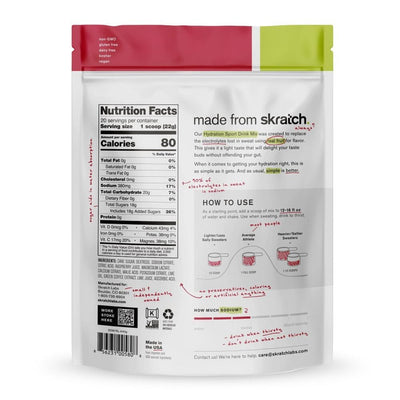 Skratch Labs Sport Hydration Drink Mix - BlackToe Running#flavour_raspberry-limeade