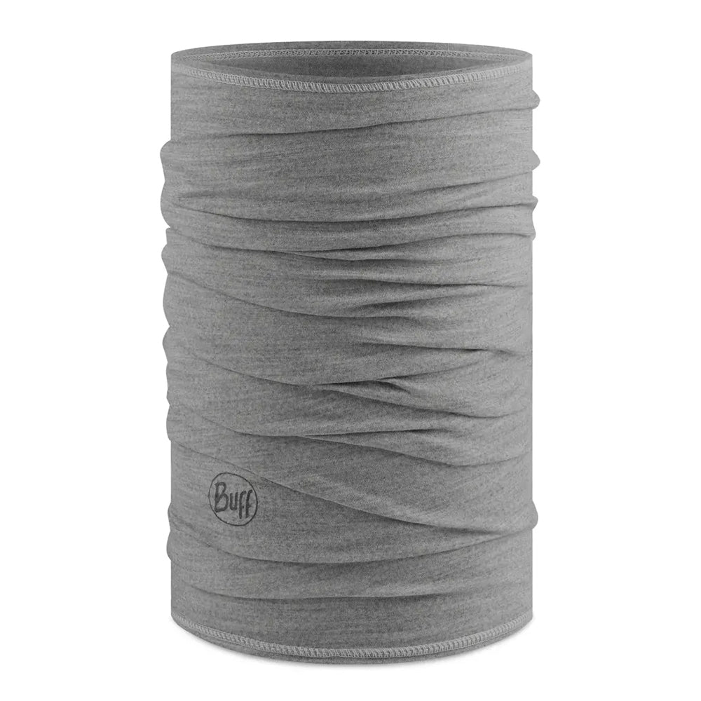 Buff Lightweight Merino Neckwear Headwear - BlackToe Running#colour_solid-light-grey