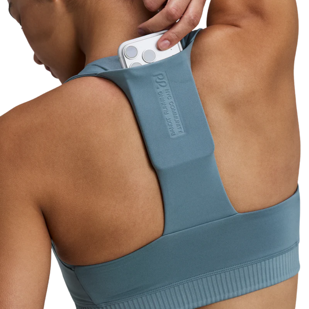 Bandit Women’s Stamina™ Square Neck Run Bra - BlackToe Running#colour_tranquil-blue