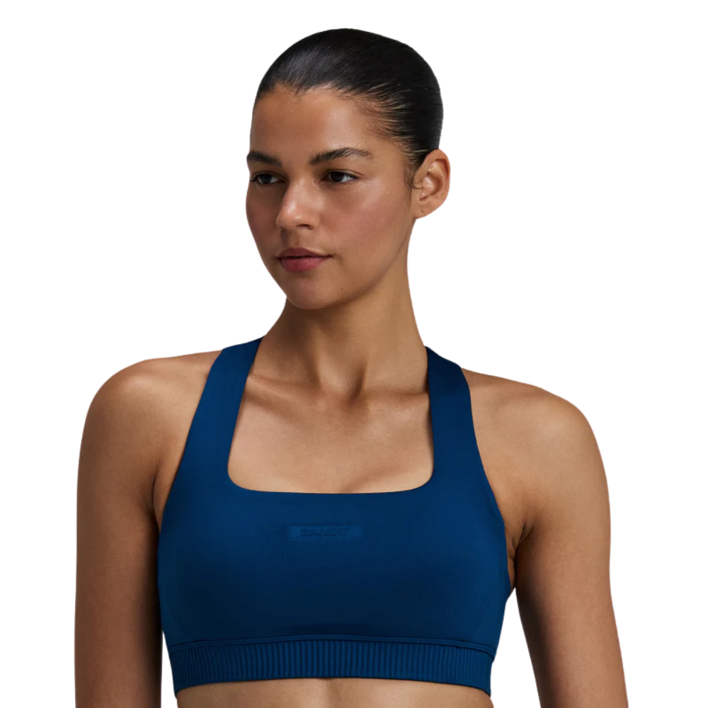 Bandit Women’s Stamina™ Square Neck Run Bra - BlackToe Running#colour_ink-blue