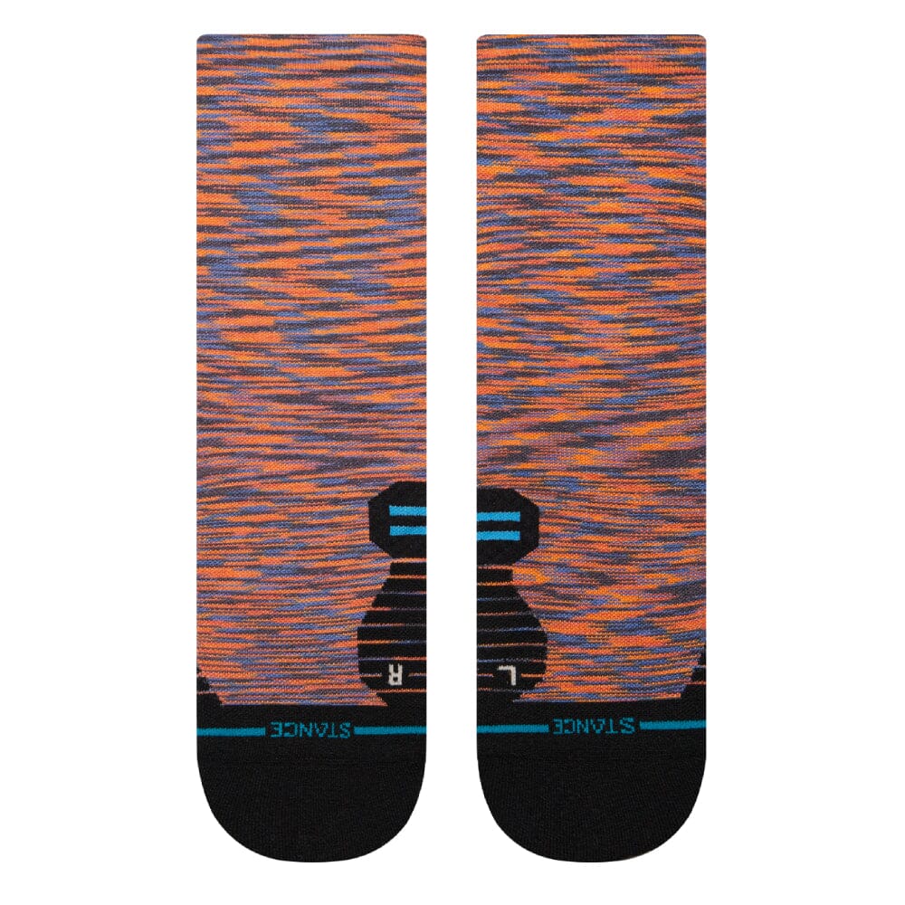 Stance Cautionary Light Cushion Crew Socks - BlackToe Running