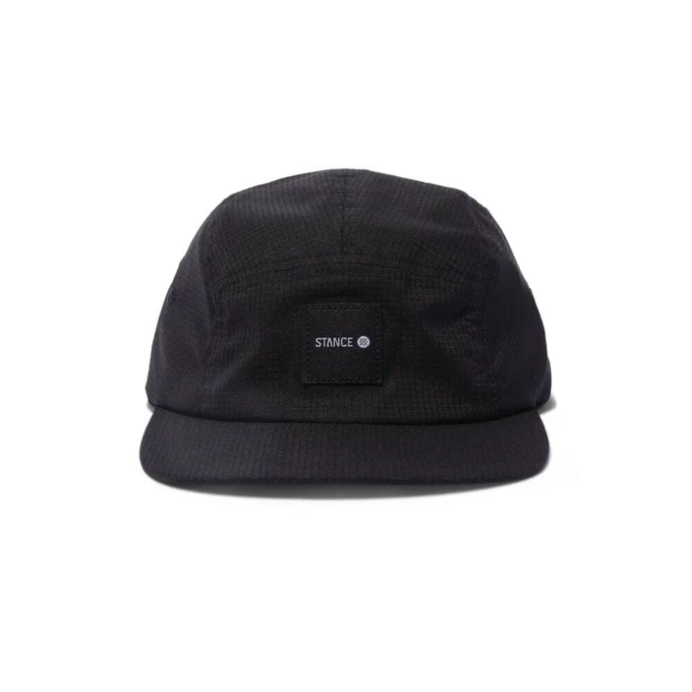 Stance Kinetic 5 Panel Adjustable Cap - BlackToe running