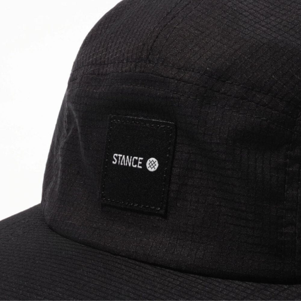 Stance Kinetic 5 Panel Adjustable Cap - BlackToe running