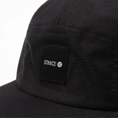 Stance Kinetic 5 Panel Adjustable Cap - BlackToe running#colour_black