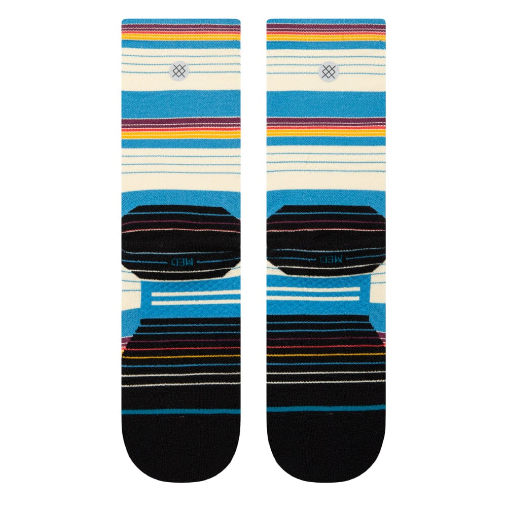Stance Ralph Crew Socks - BlackToe Running#colour_blue