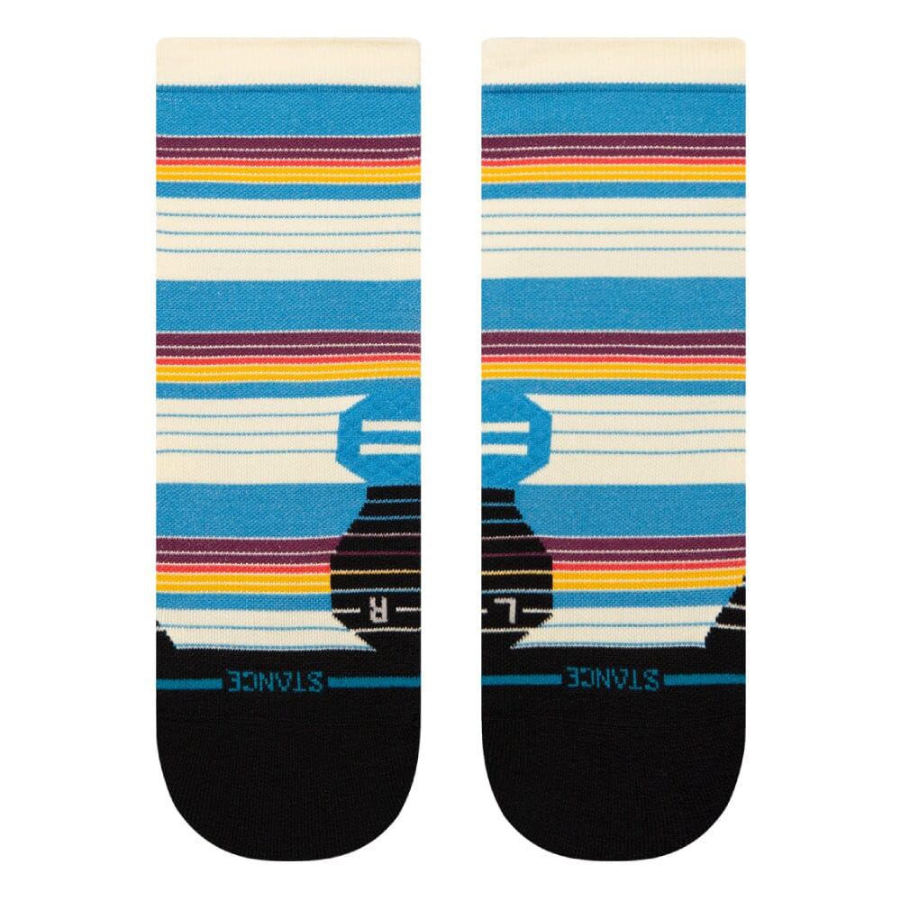 Stance Ralph Quarter Socks - BlackToe Running#colour_blue