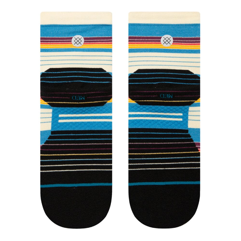 Stance Ralph Quarter Socks - BlackToe Running#colour_blue