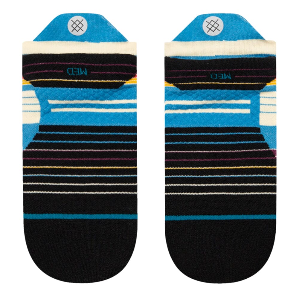 Stance Ralph Light Cushion Tab Socks - BlackToe Running#colour_blue