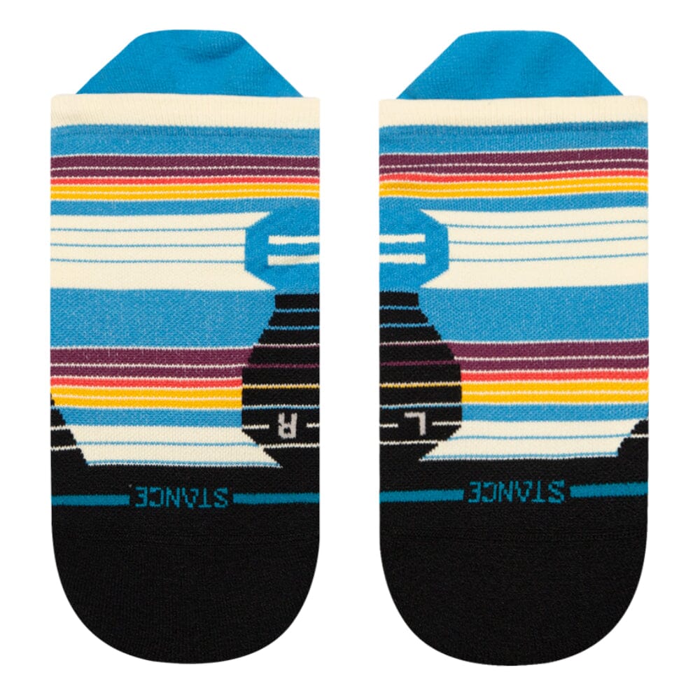 Stance Ralph Light Cushion Tab Socks - BlackToe Running#colour_blue