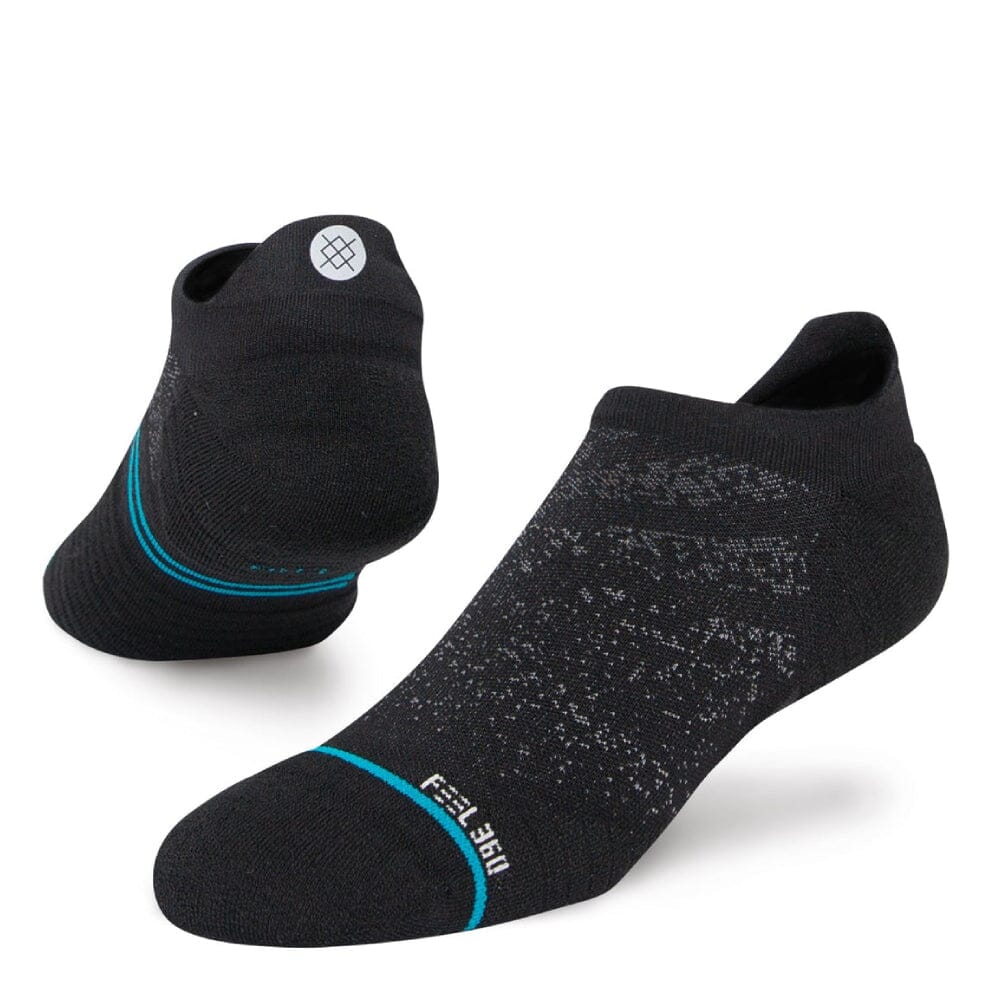 Stance Run Light Cushion Tab 3-Pack Socks - BlackToe Running#colour_black