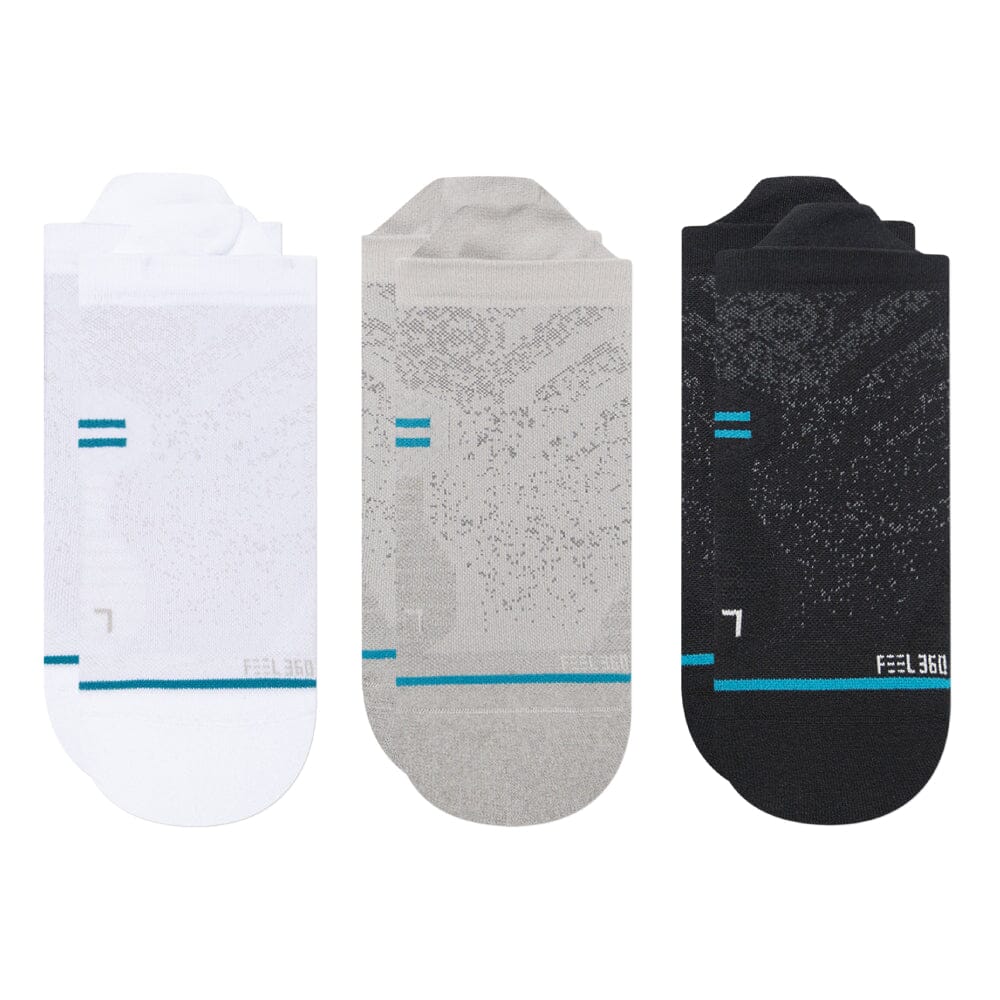 Stance Run Light Cushion Tab 3-Pack Socks - BlackToe Running