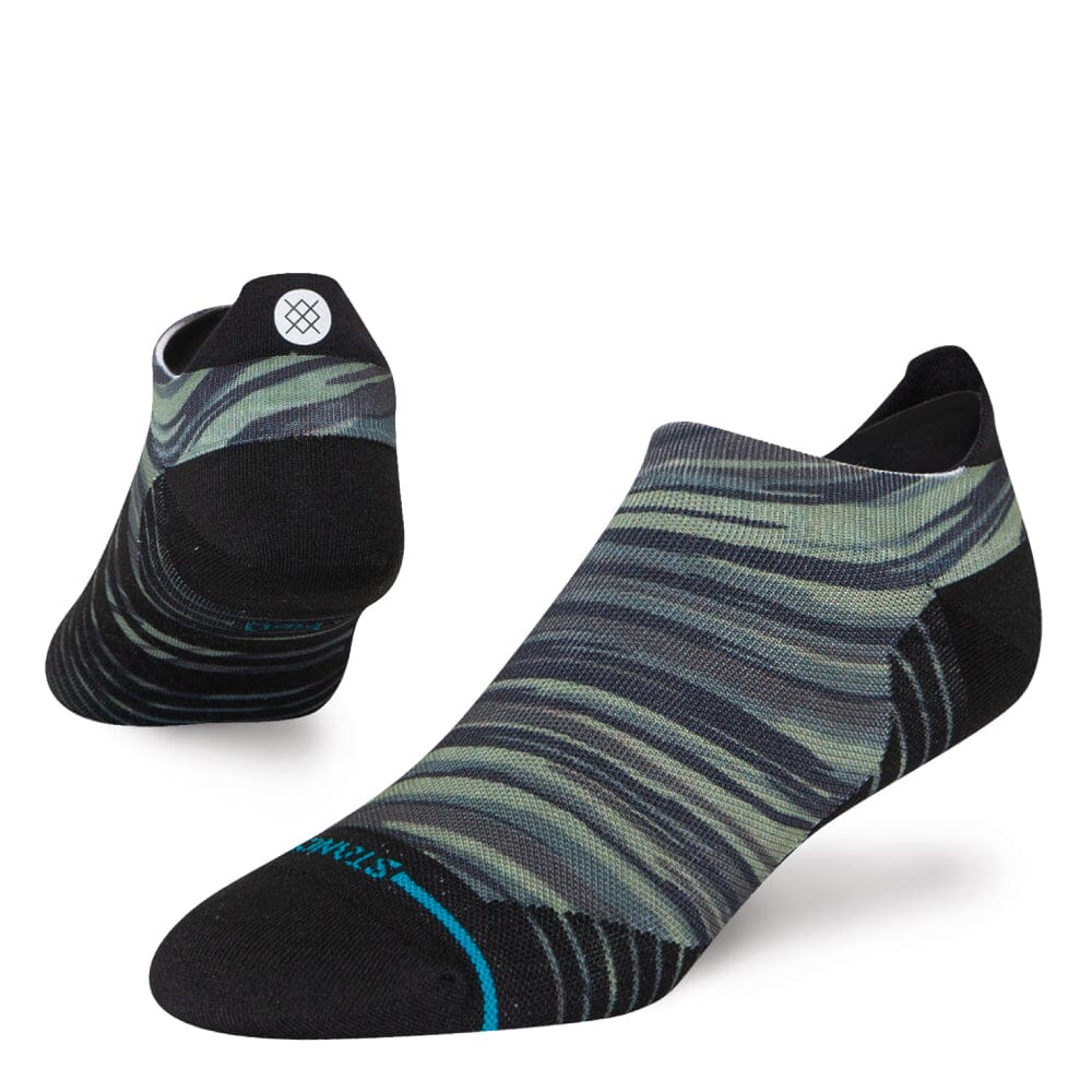 Stance Slant Ultralight Cushion Tab Socks - BlackToe Running#colour_greencamo