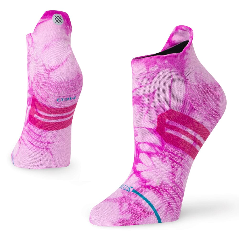 Stance Women's Berry Burst Tab Socks - BlackToe Running#colour_lavender