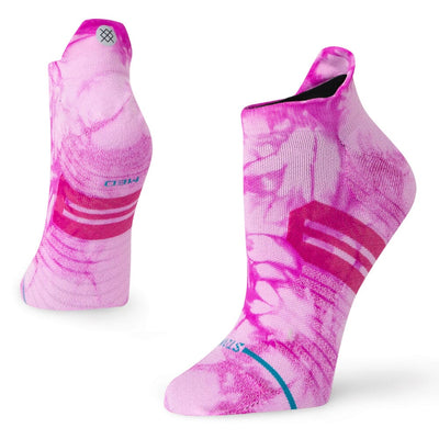 Stance Women's Berry Burst Tab Socks - BlackToe Running#colour_lavender