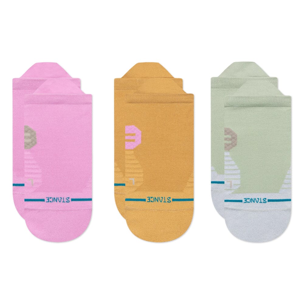 Stance Women's Flexin On Em Ultralight Cushion Tab 3-Pack Socks - BlackToe Running#colour_lilacice
