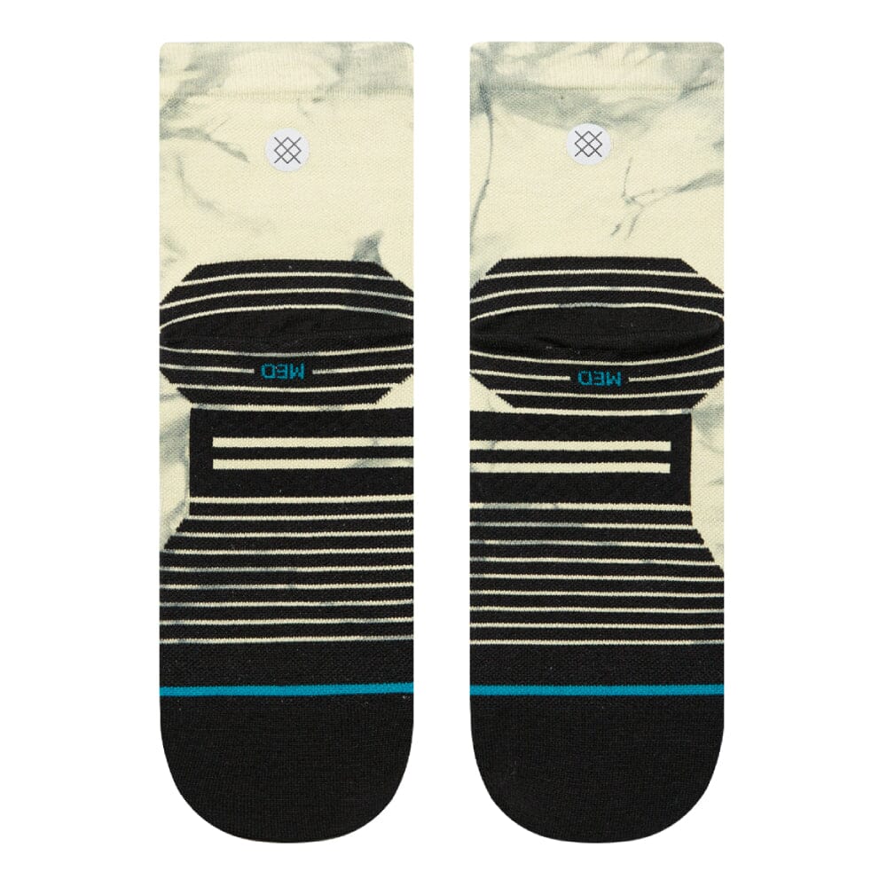 Stance Women's Seascape Quarter Socks - BlackToe Running#colour_bluedye