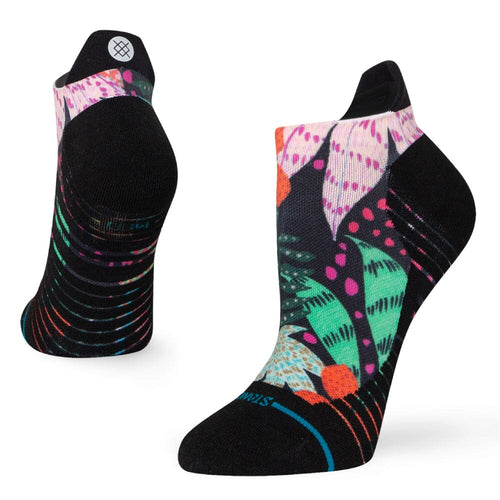 Stance Women's Trippy Trop Light Cushion Tab Socks - BlackToe Running#colour_multi