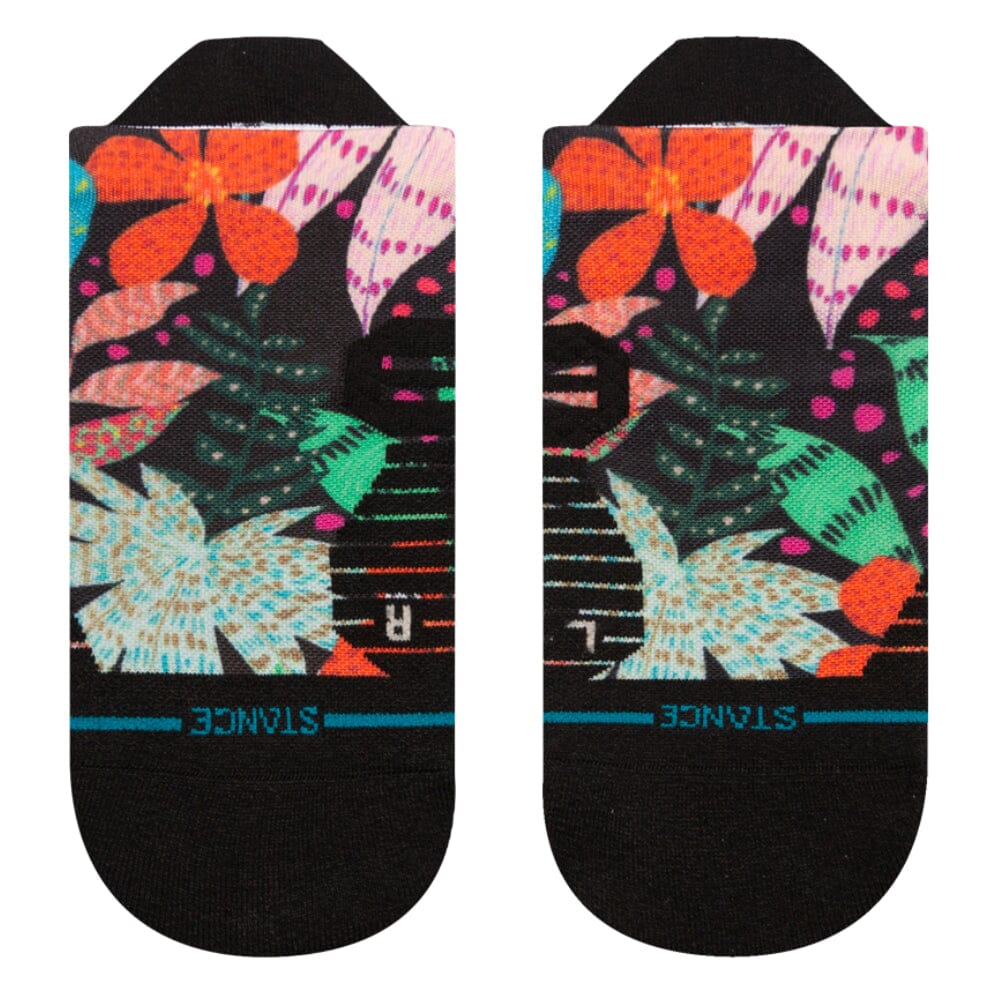 Stance Women's Trippy Trop Tab Socks - BlackToe Running#colour_multi